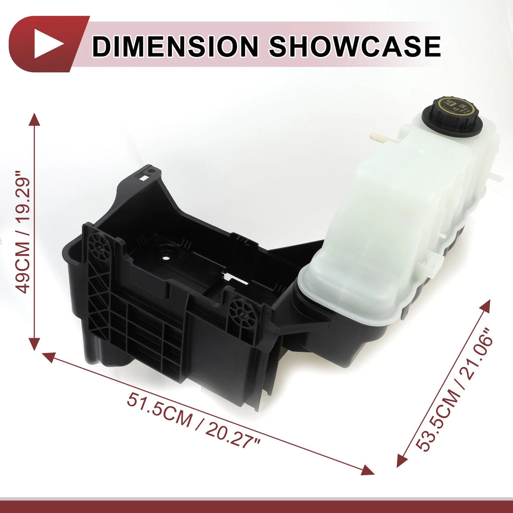 LH Engine Coolant Expansion Overflow Tank w/ Cap No.BC3Z8A080B for Ford F250 F350 (2011–2016)