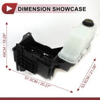 LH Engine Coolant Expansion Overflow Tank w/ Cap No.BC3Z8A080B for Ford F250 F350 (2011–2016)