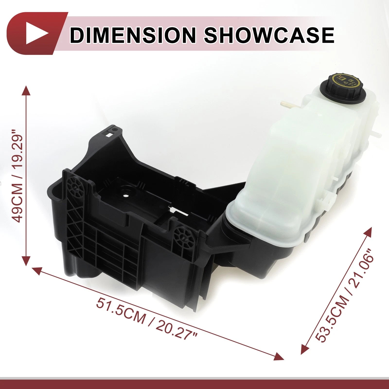 LH Engine Coolant Expansion Overflow Tank w/ Cap No.BC3Z8A080B for Ford F250 F350 (2011–2016)