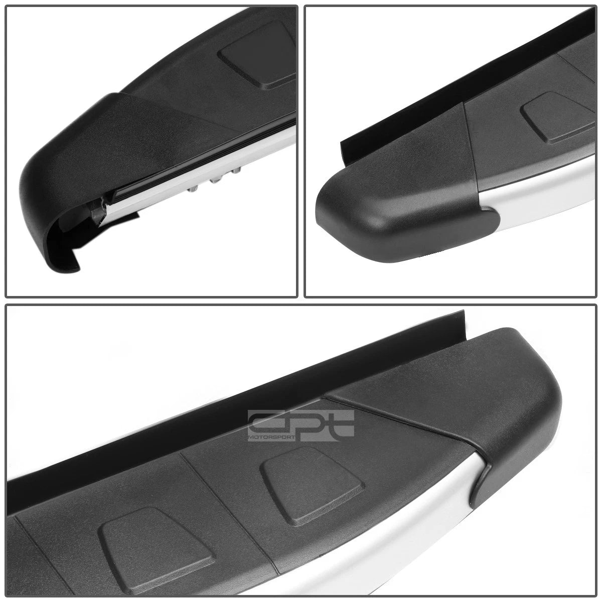 Set of 2 Side Step Bars for Hyundai Tucson (2010–2015) 5.75" Metallic/Black