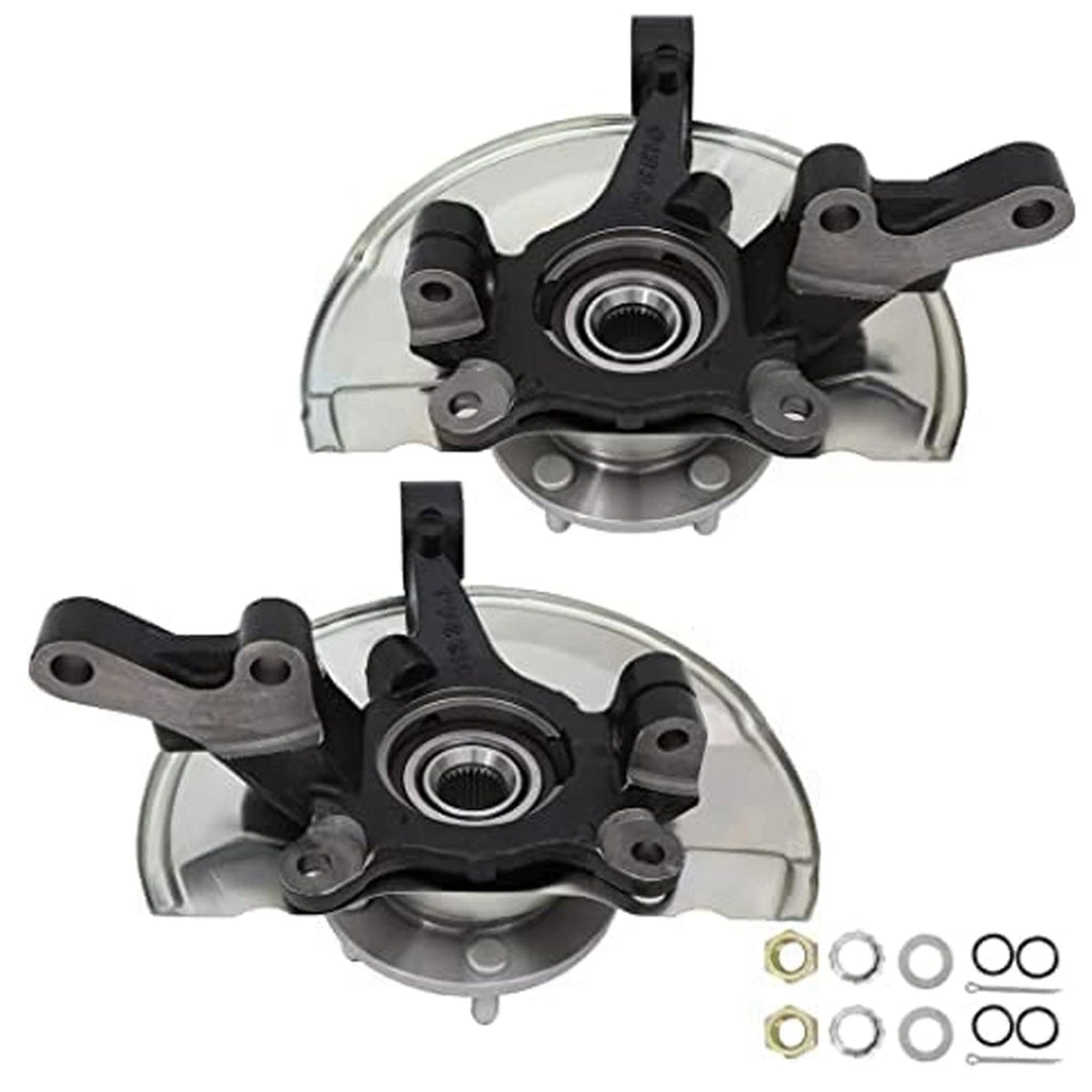 2X Front Knuckle & Wheel Bearing Hub for Dodge Caliber Jeep Compass (2007-2012)