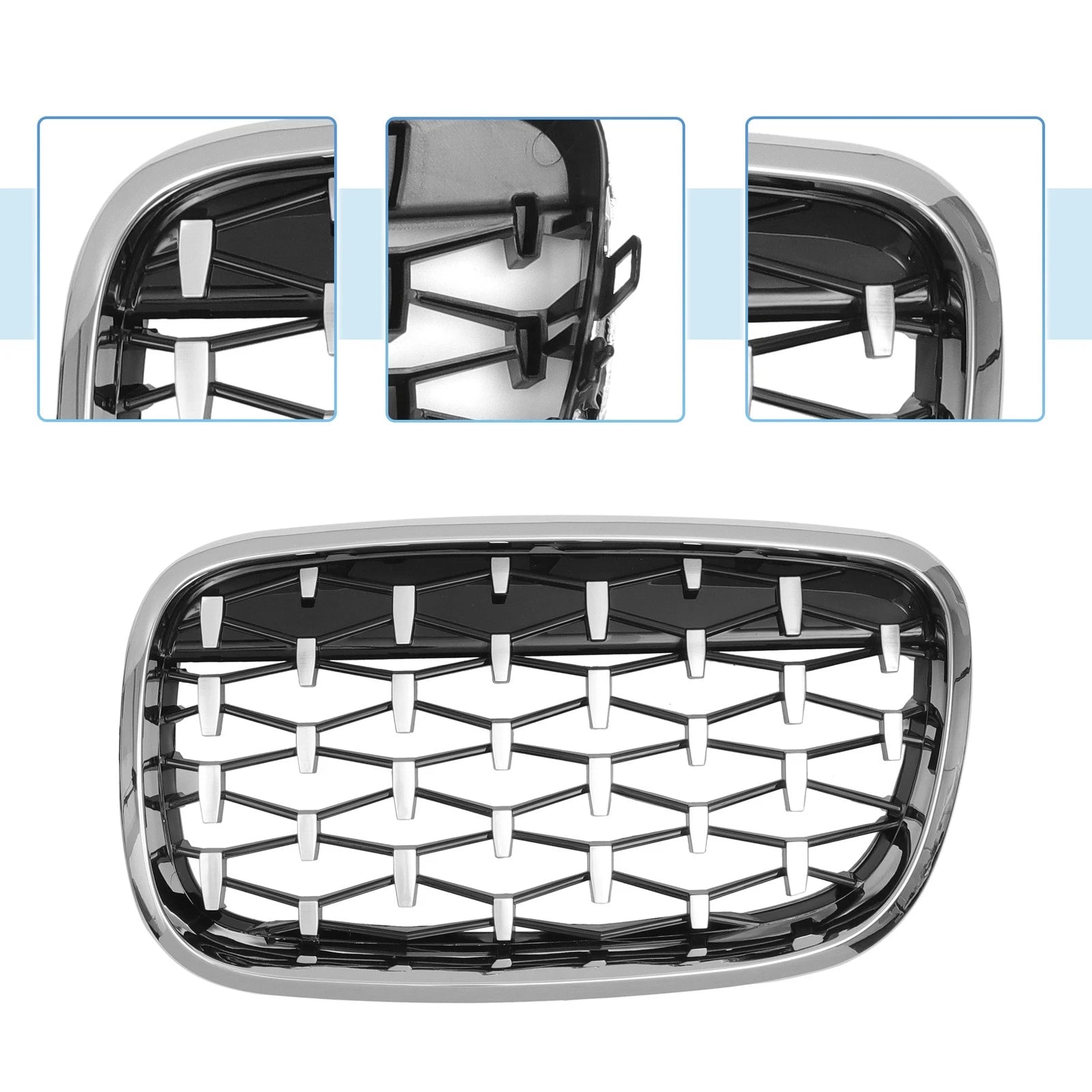 Front Hood Bumper Grille for BMW X5 X6 (2007–2013) No. 51137157687/51137157688