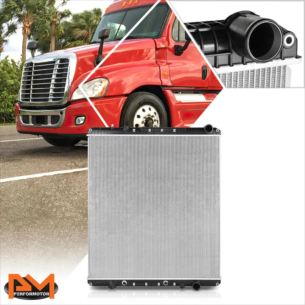 2-Row Aluminum Radiator for Freightliner Cascadia/Century Class/Columbia (2008–2013)