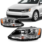 Chrome Headlights for Volkswagen Jetta (2011–2018) - Front Headlamp Pair