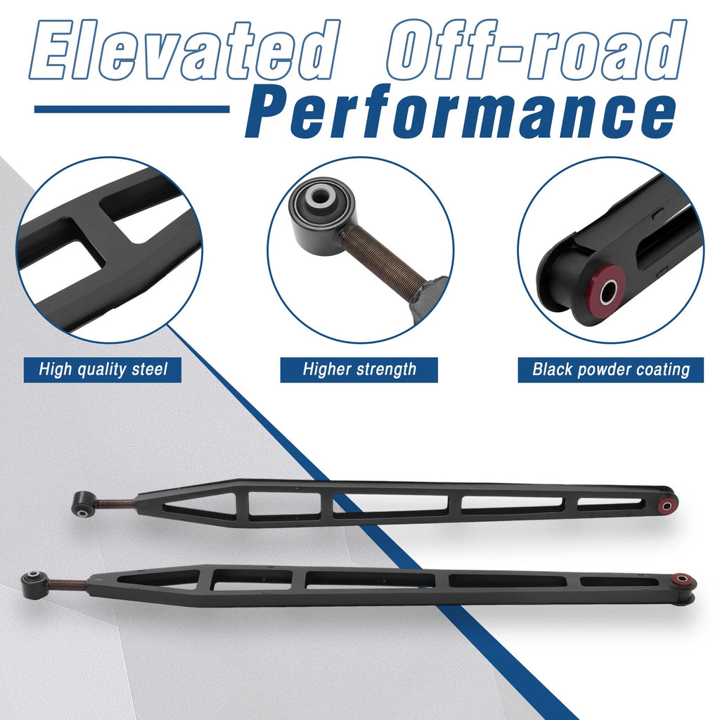 Rear Ladder Traction Bars with Mounting Brackets for Ford F-150 4x4 (2015–2020)