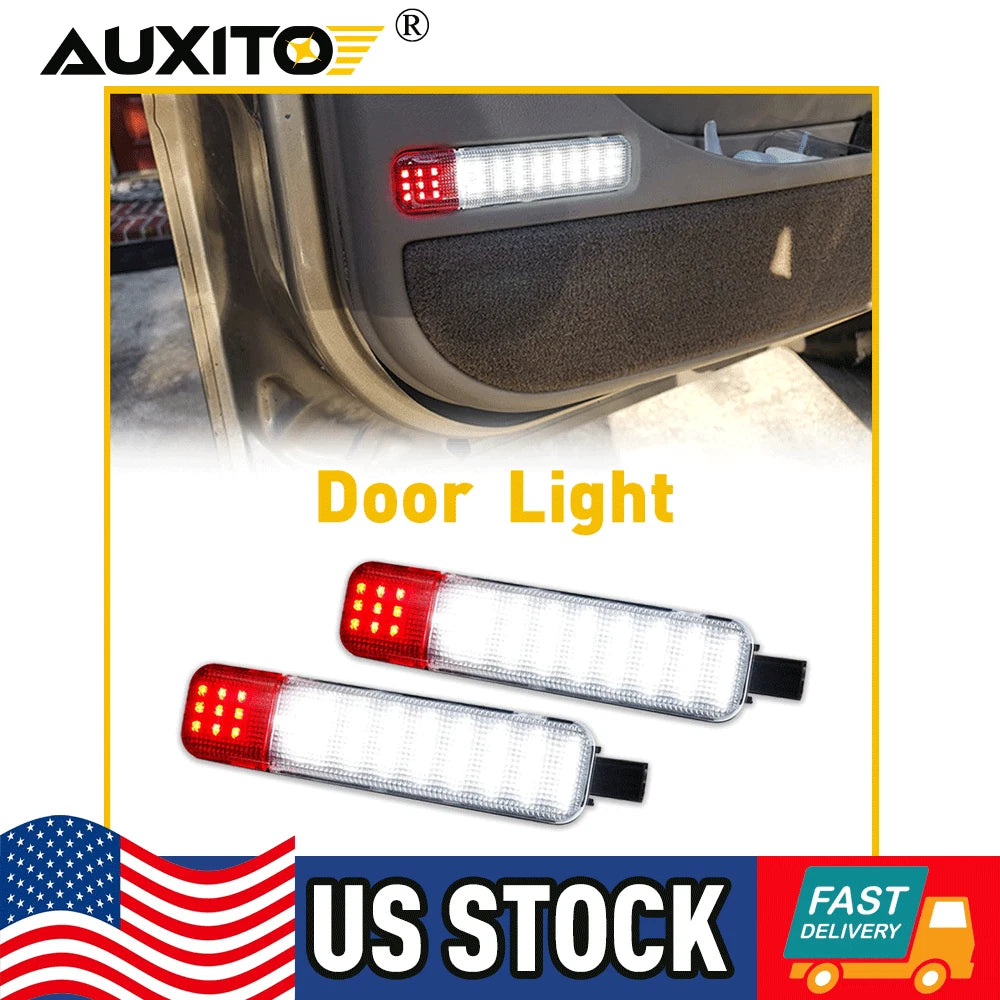 Red LED Door Courtesy Light for Chevy Silverado Suburban Tahoe GMC Sierra Yukon (2007–2023)
