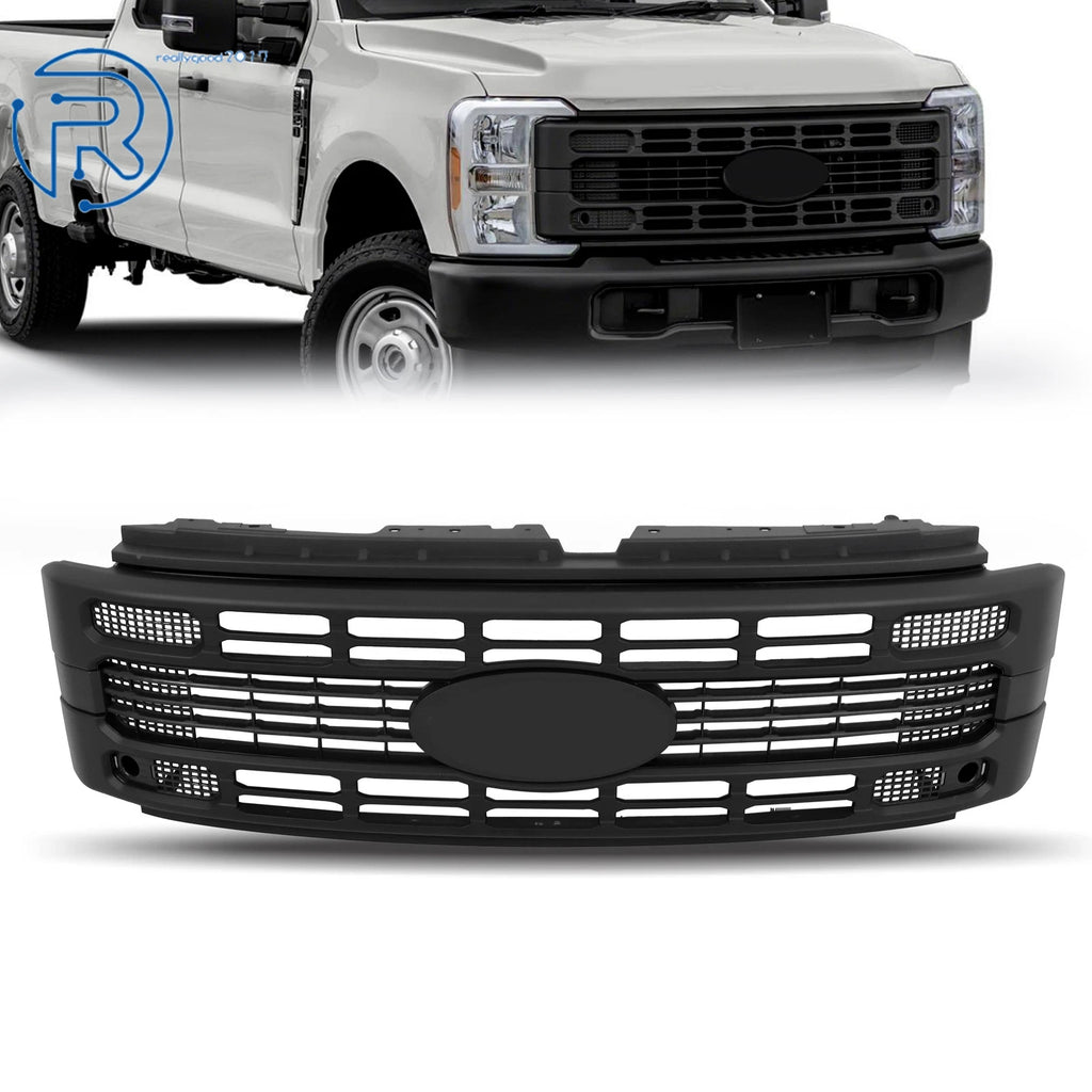 Textured Plastic Front Center Grille for Ford F250 XL/XLT (2023–2024)