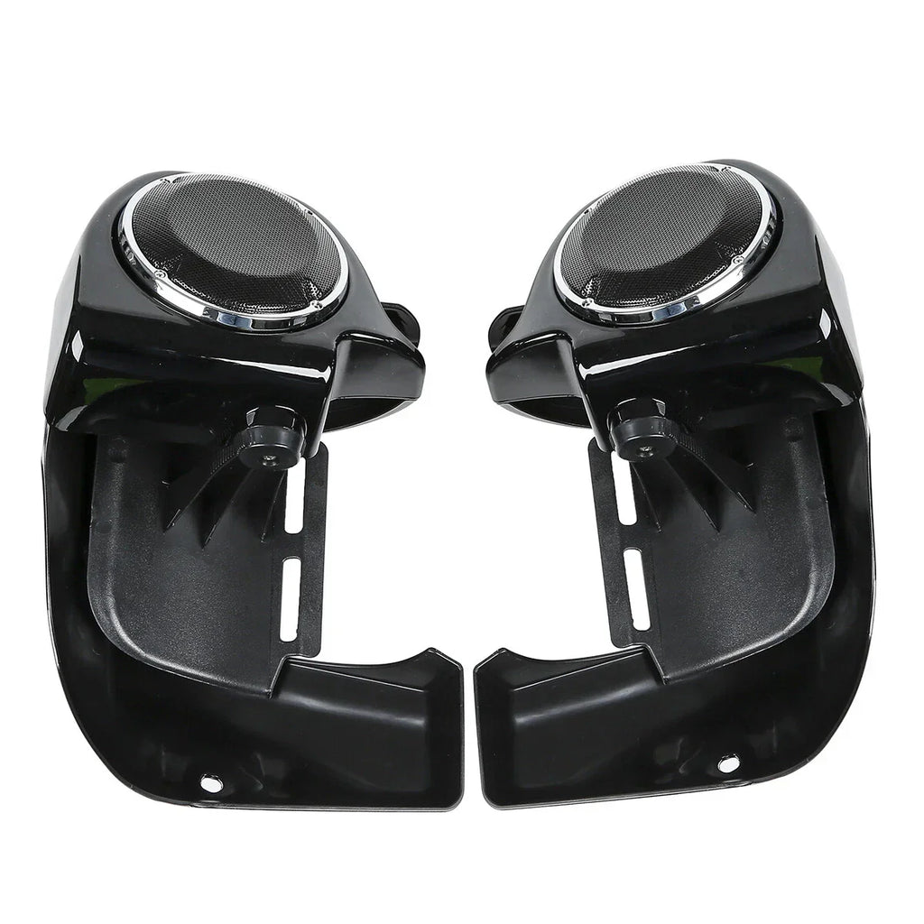 6.5'' Speaker Grills & Vented Leg Fairings for Harley Touring (1983-2013)