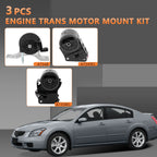 3PC Engine Motor Mount Kit for Nissan Maxima 2007-2008 3.5L A7349 A7358EL