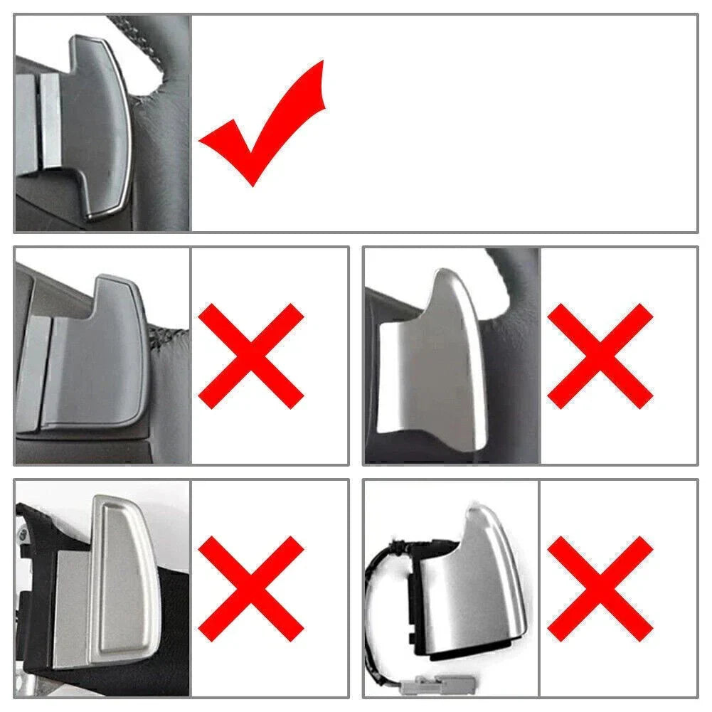 Silver Steering Wheel Shift Paddle Shifter Trim Cover for Honda Odyssey (2015-2019)