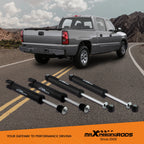 Set of 4 Shock Absorbers for Chevy Silverado GMC Sierra 1500 (2007–2018)