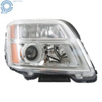 Right Side Halogen Headlight Assembly for GMC Terrain (2016-2017) Amber Chrome