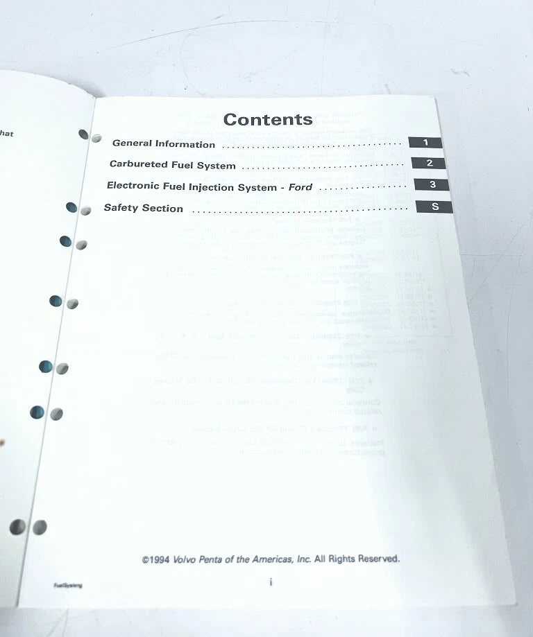 Workshop Manual for Volvo Penta MD Models (1994) - 7796457-5
