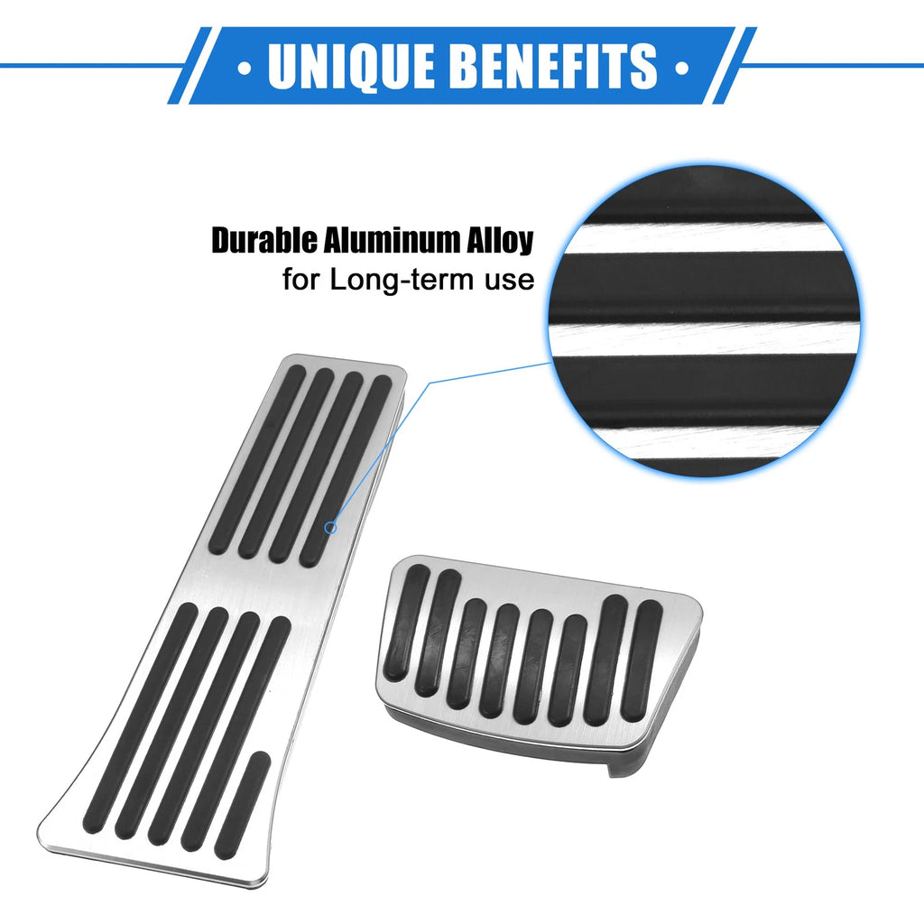 3 Pcs Gas Accelerator Brake Foot Rest Pedal for Kia Carnival 