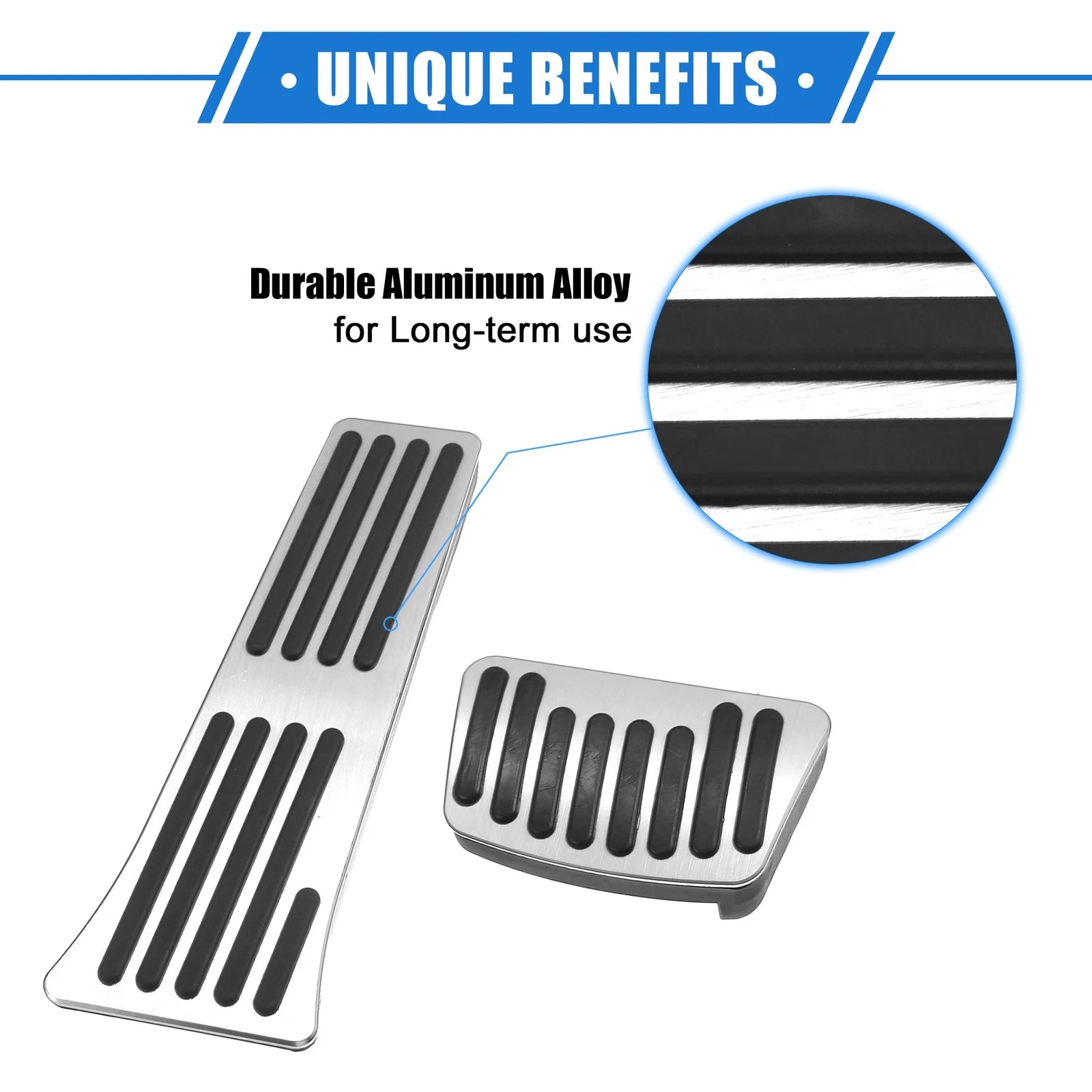 3 Pcs Gas Accelerator Brake Foot Rest Pedal for Kia Carnival 