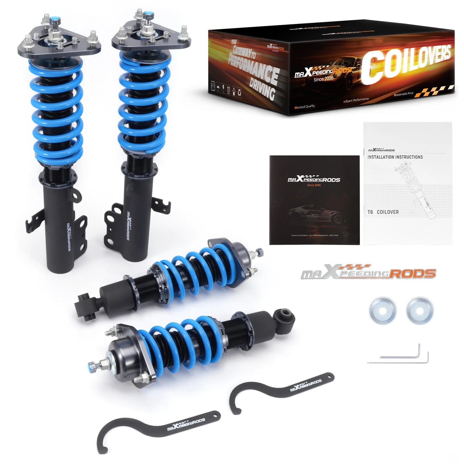 24 Level Damper Adjustable Coilovers Suspension Kit For Scion tC 2005-2010