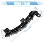 Pair of Front Bumper Bracket 71193-TLA-A01 for Honda CR-V (2017) Plastic Black