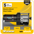 3000LBS Electric Winch for Truck Trailer Off-Road 4WD