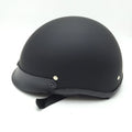 HTTMT DOT Certified Black Half Face Helmet for Chopper Cruiser Biker (M)
