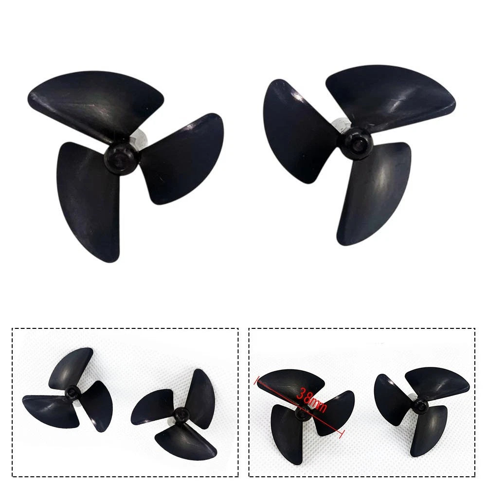 3-Blade 38mm RC Boat Propeller Set for Flytec Motor Shaft (23mm)