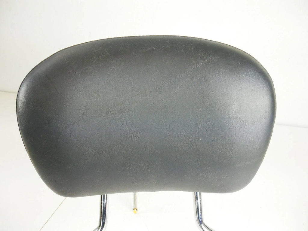 Chrome Leather Sissy Bar Passenger Backrest for Harley Davidson Touring (2009–2023)