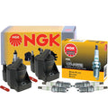 2X Ignition Coil & G-Power Platinum Spark Plugs Kit for Chevy GMC Pontiac (L4)