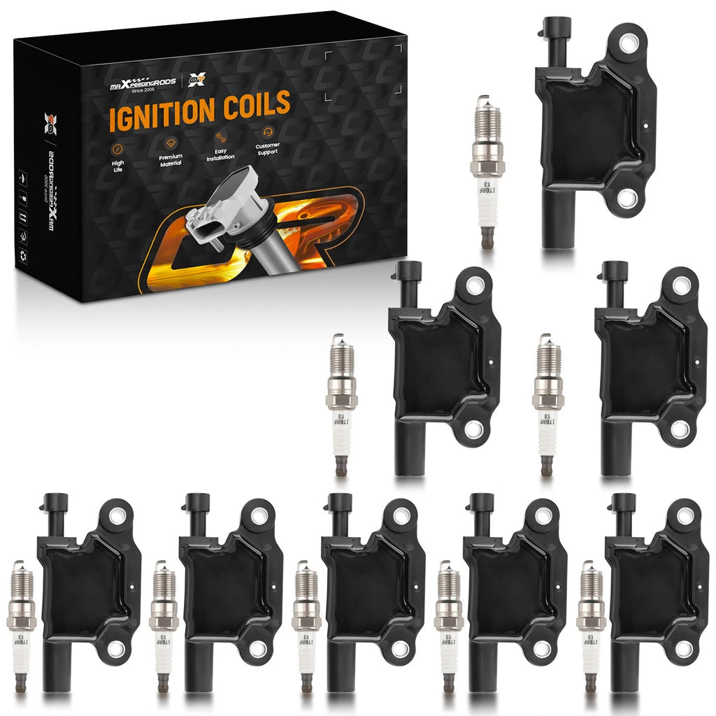 Ignition Coil and Spark Plug Kit for GMC Sierra HD Denali 2500 3500 V8 (2011–2024)