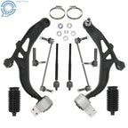 Set of 10 Front Lower Control Arms Sway Bars Tie Rods for Ford Flex Lincoln MKT (2013–2017)