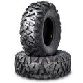 2 WANDA UTV ATV Tires 24x8-12 Deep Tread Solid Lug Non-Directional