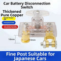 Battery Terminal Disconnect Switch for RV Boat Trailer Truck (12V 24V)