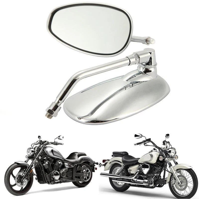 Chrome Rear View Side Mirrors 10MM for Honda Metropolitan 50 (2002–2009)