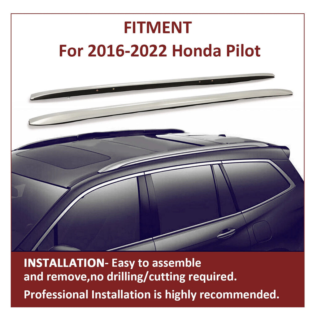 Set of 2 Roof Rack Side Rails for Honda Pilot (2016–2022)