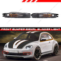 Pair Front Bumper Turn Signal Light Lens for Beetle (2012–2019)