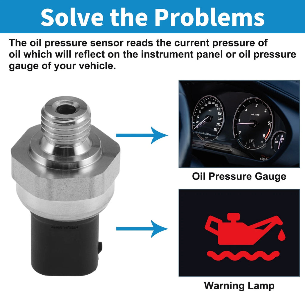 Engine Oil Pressure Sensor for Mercedes-Benz E250 (2014–2016) No.0091535128