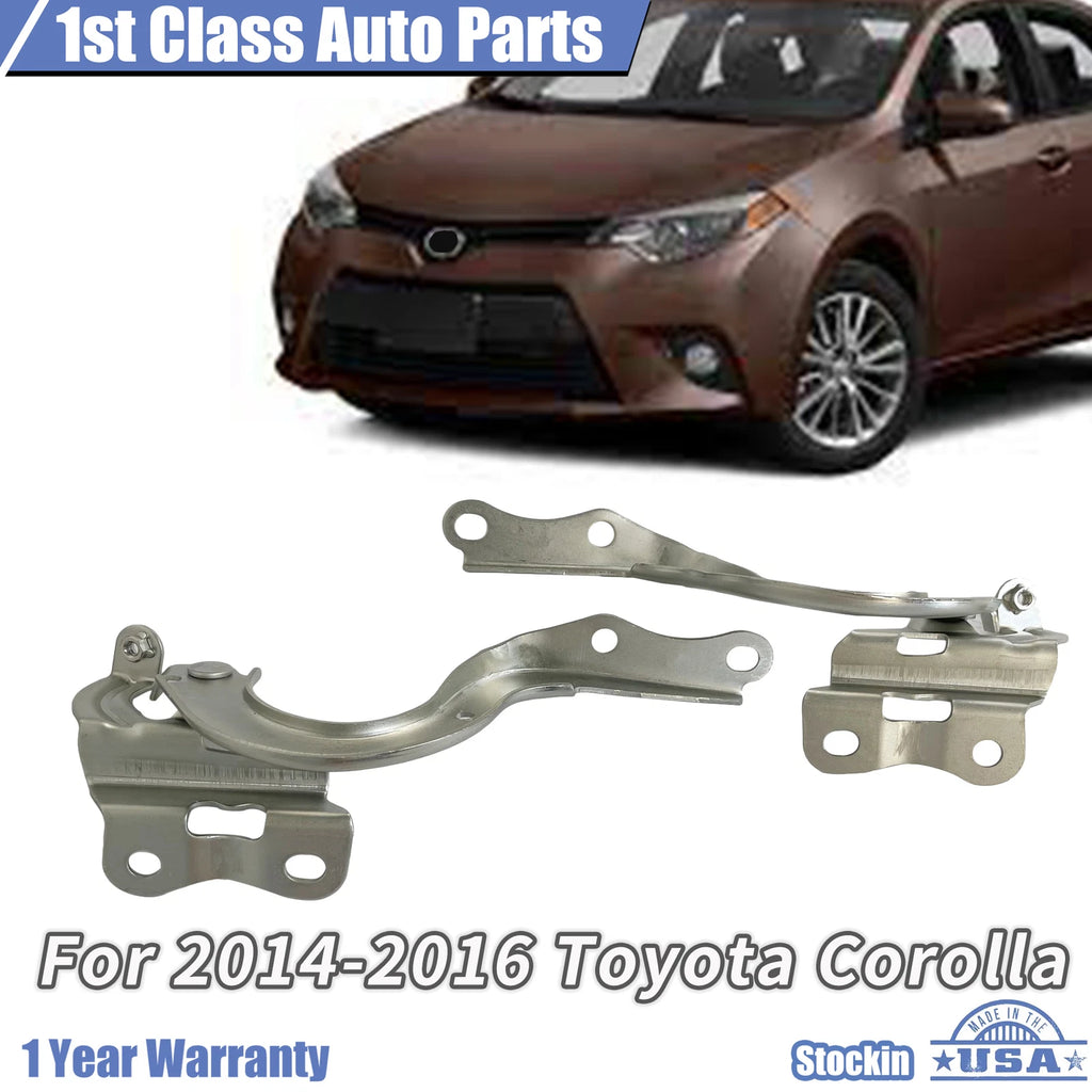 Set of 2 Hood Hinges for Toyota Corolla (2014–2016)
