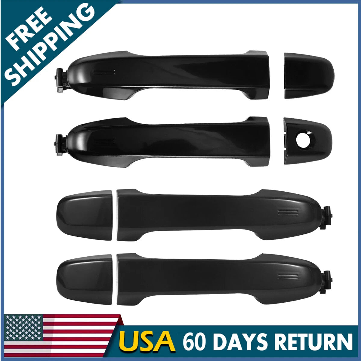 Set of 4 Exterior Door Handles for Toyota Camry (2012–2017)