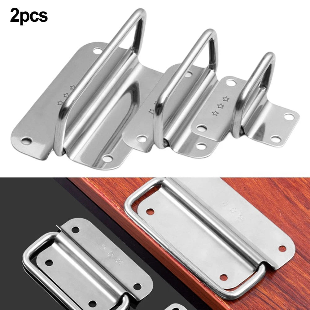Foldable Stainless Steel Handle for Cabinets Drawers (Modern Design)