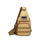 Tactical Sling Backpack for Travel, Khaki Cross Body Chest Pack