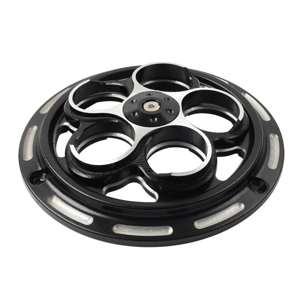 Black Engine Cooling Fan Cover for Vespa Sprint Primavera 150 (2013-2023)