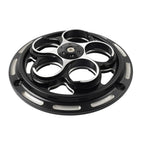 Black Engine Cooling Fan Cover for Vespa Sprint Primavera 150 (2013-2023)