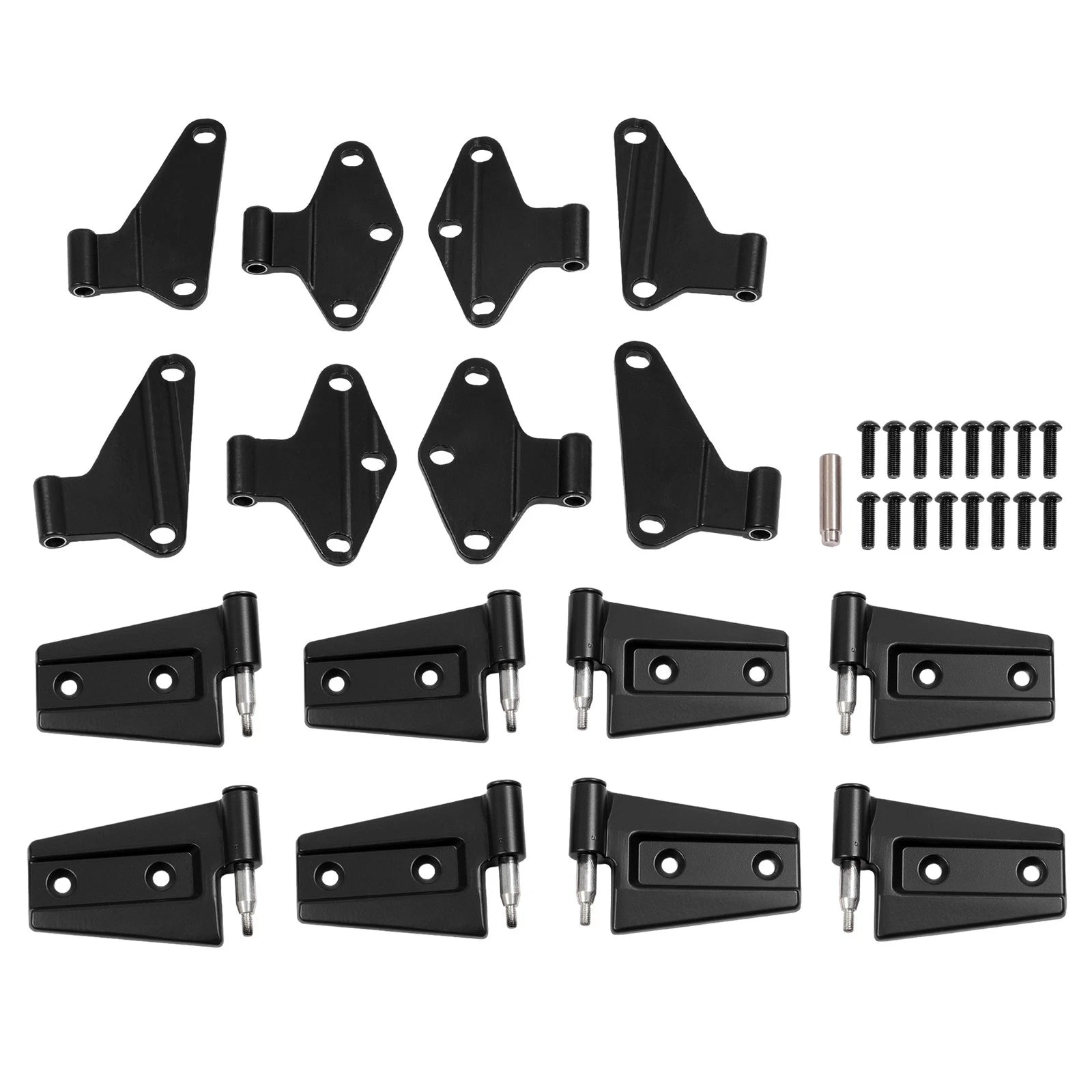 Set of 16 Body Door Hinges Replacement Steel Kit for Jeep Wrangler JK (2007–2018)