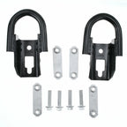 2X Black Tow Hooks with Hardware for Ford F-150 (2015–2023)