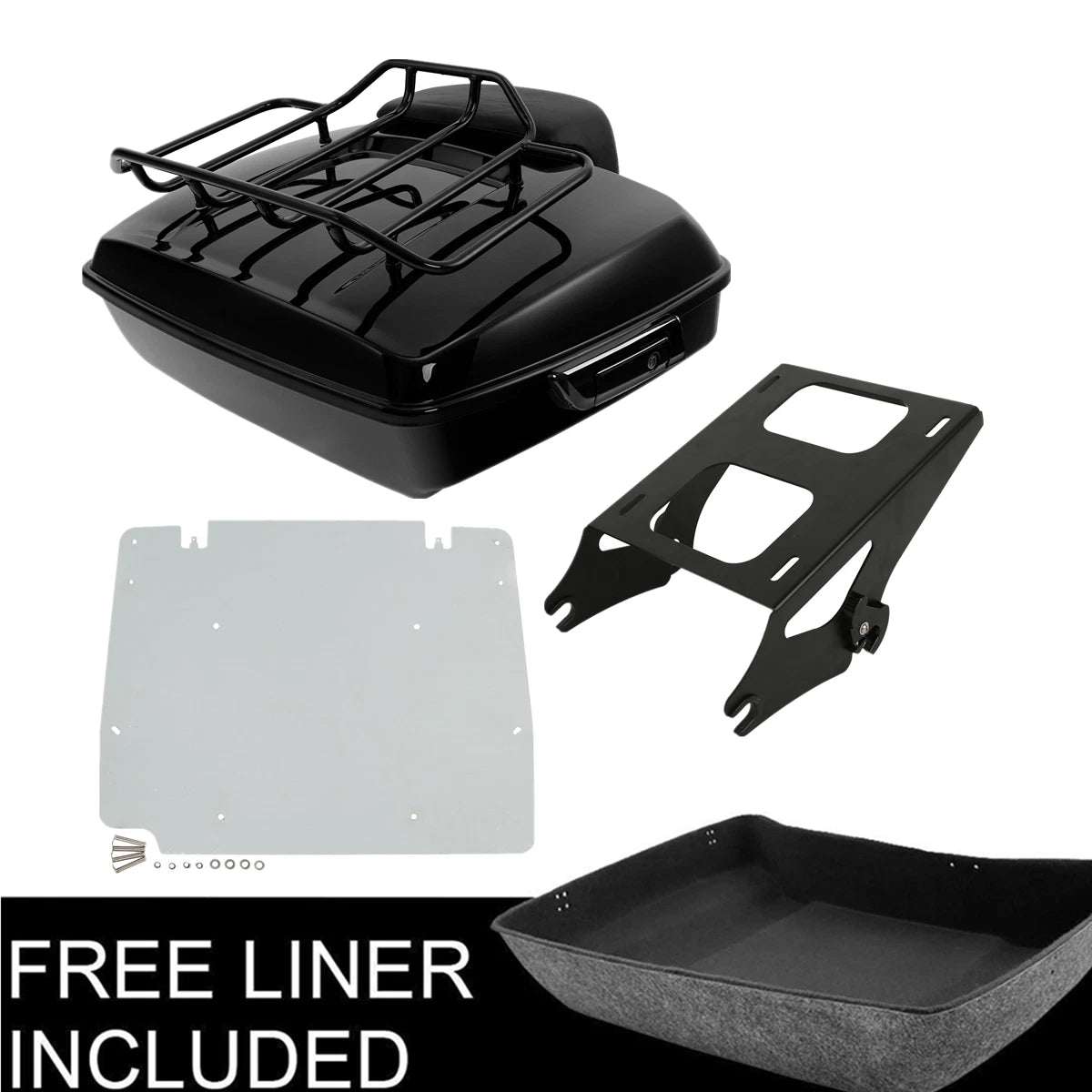 Trunk Pad Mount Rack Base Plate for Harley Electra Glide (2014–2025)