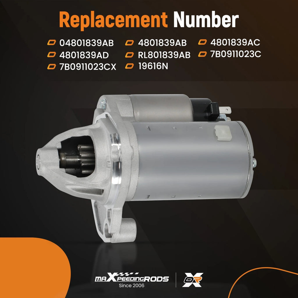 Starter Motor for Chrysler 200, Town & Country V6 (2011–2017)