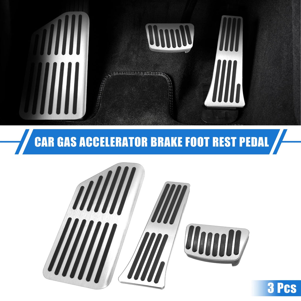 3 Pcs Gas Accelerator Brake Foot Rest Pedal for Kia Carnival 