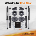 2 Inch Suspension Lift Kit with Shocks for Jeep Wrangler TJ (1997–2006)