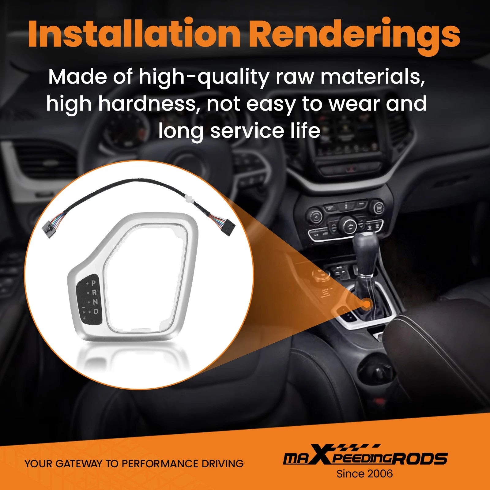 Transmission Shifter Bezel for Jeep Cherokee (2014–2018) 68413957AA