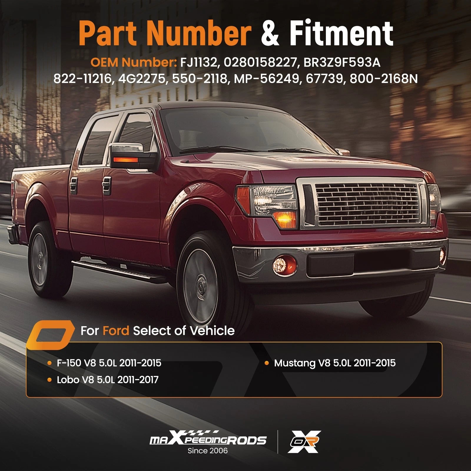 8Pcs Fuel Injectors for Ford F-150 V8 5.0L (2011–2015)