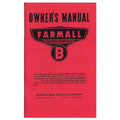 Operator Manual for Farmall B (Fits International)