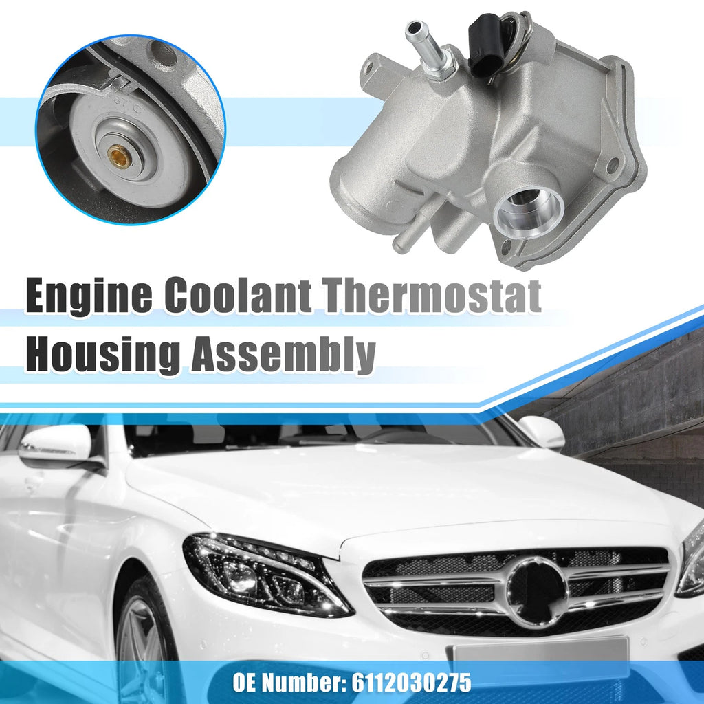 Engine Coolant Thermostat Housing Assembly NO. 6112030275 for Mercedes C-Class 
